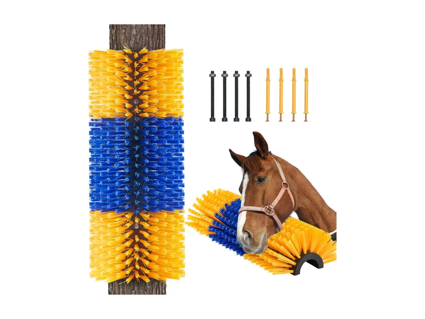 Kratzbürste SucceBuy für Vieh 51cm zum Lösen von Juckreiz bei Pferden, Löst Juckreiz auf, hält Reinheit, verbessert das Pflegen