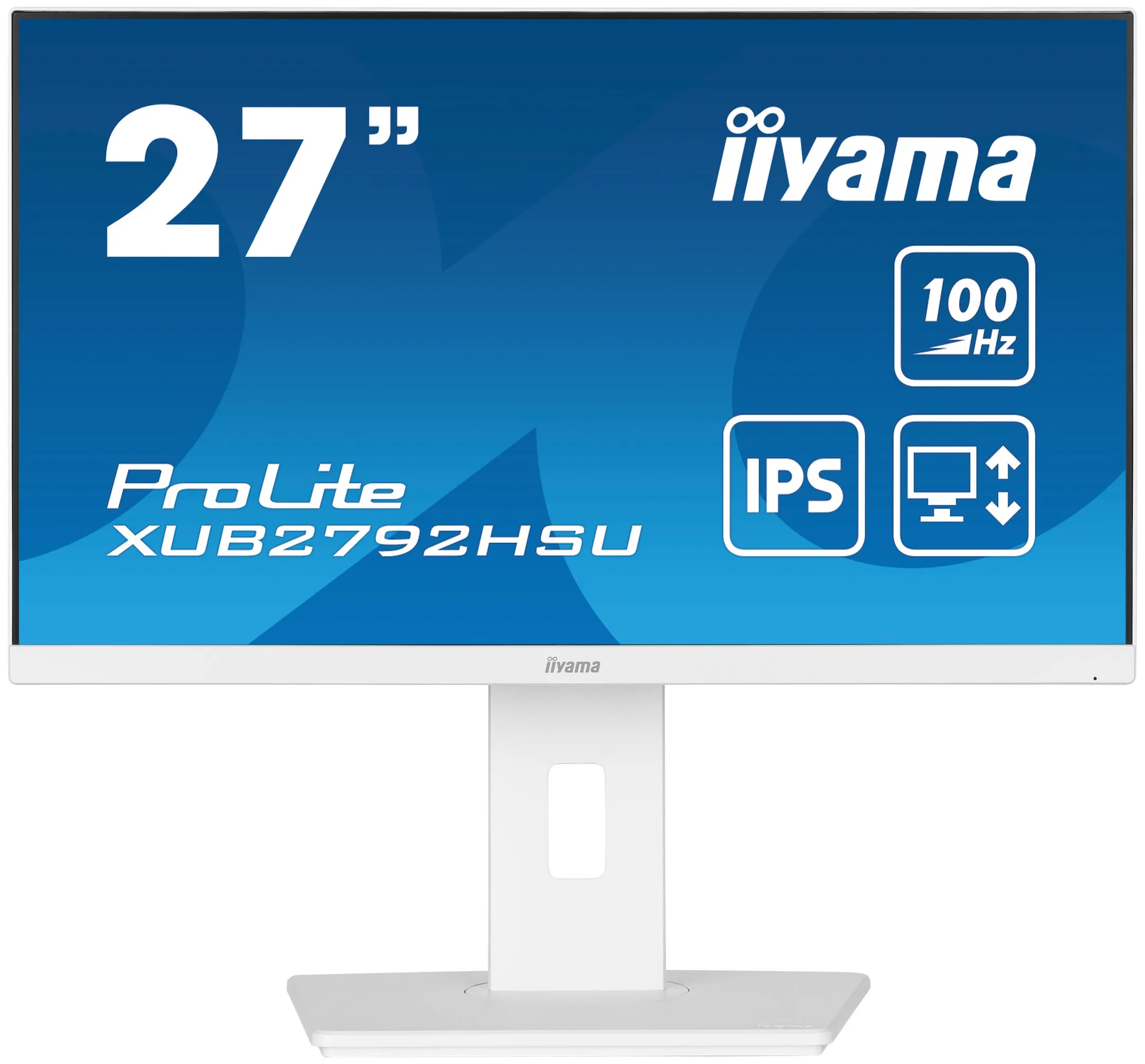 iiyama XUB2792HSU-W6 27" IPS Monitor, 1920 x 1080 Full HD, 100Hz, 1ms