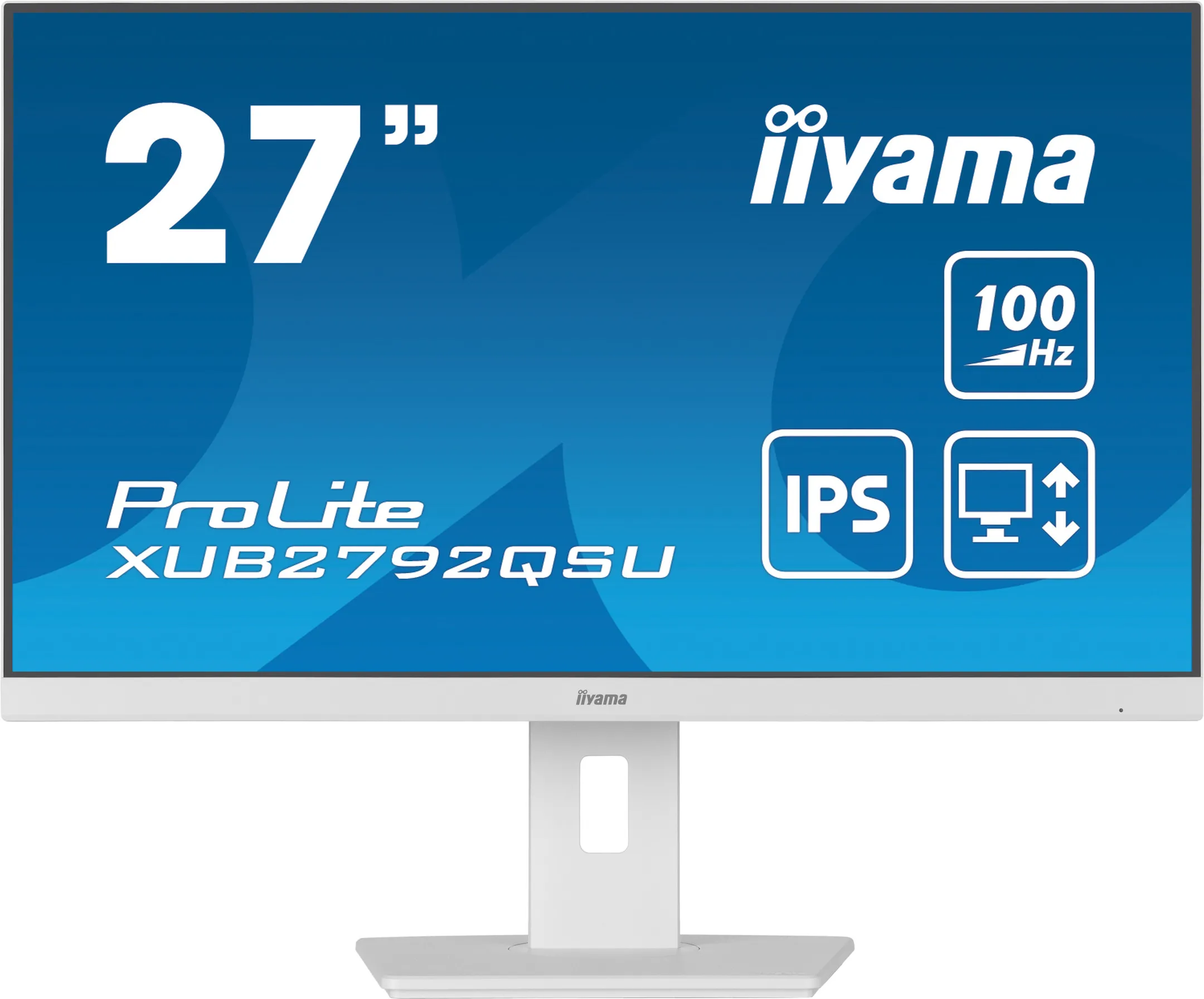 iiyama XUB2792QSU-W6 27" IPS Monitor, 2560 x 1440 QHD / WQHD, 100Hz, 1ms