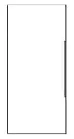 Conen Tür für Einerschrank mit 2 Ordnerhöhen - qickly® Serie