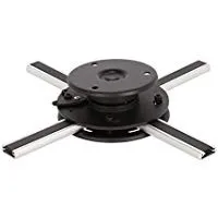 Ivolum BeamFix Flat Small Beamer Halterung, 20 kg Tragkraft, ultraflache Beamer-Halterung