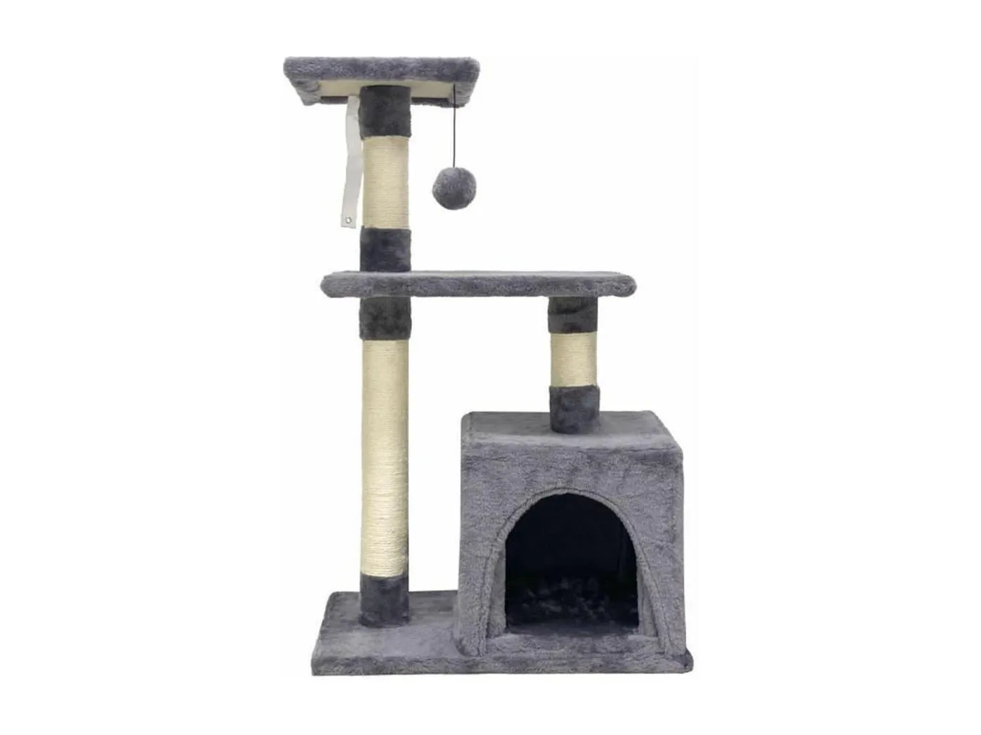 Kratzbaum 50 x 30 x 80 cm – Grau