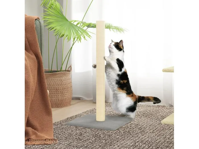 Kratzsäule Hellgrau 35x35x70 cm