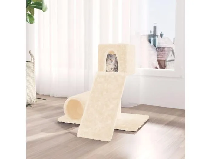 Kratzbaum mit Sisal-Kratzsäule Creme 59 cm