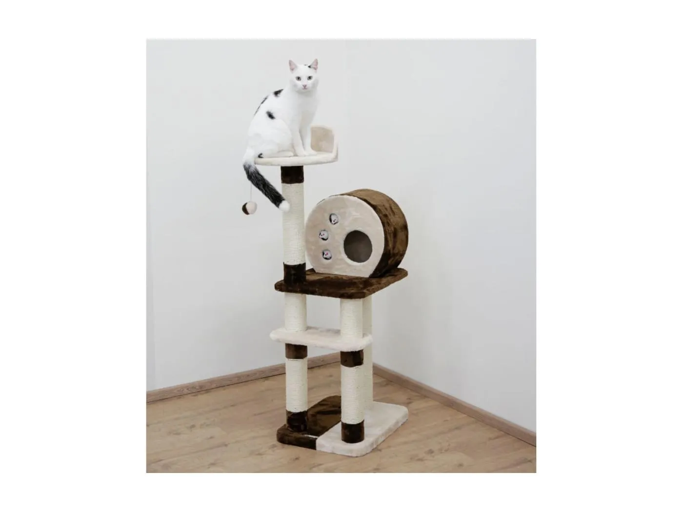 Kratzbaum Planet X 127 cm Braun und Beige