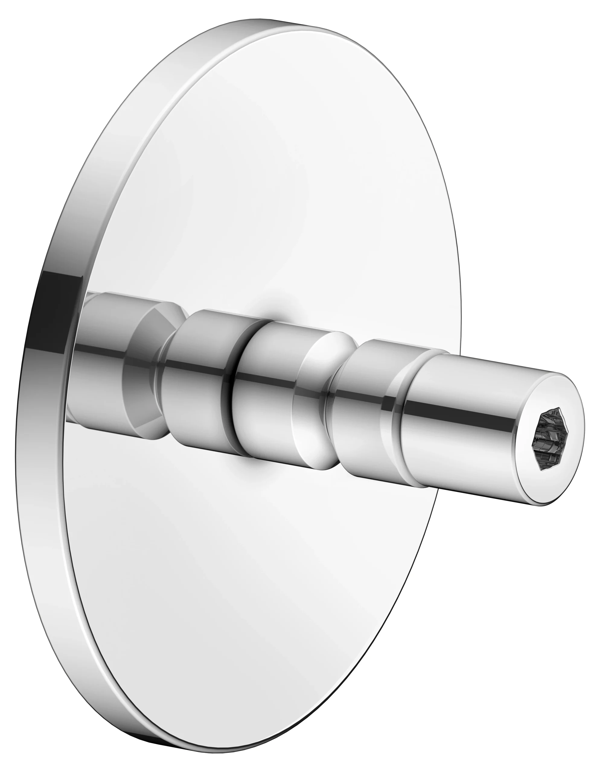 Universalartikel 04994000501 Klebe-Set 5 für 12801, 12814 mit runder Rosette verchromt