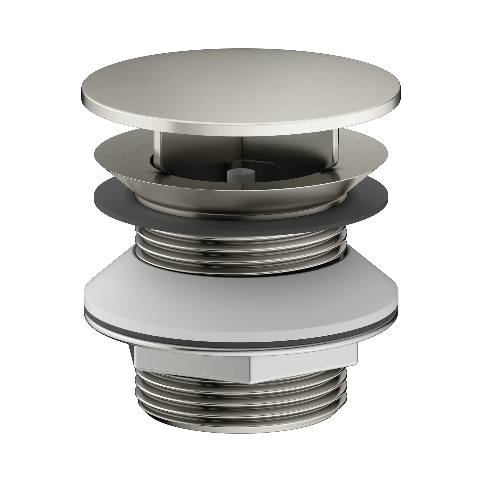 Armaturenzubehör 59904050000 Schaftventil G 1 1/4 mit Haube Nickel gebürstet