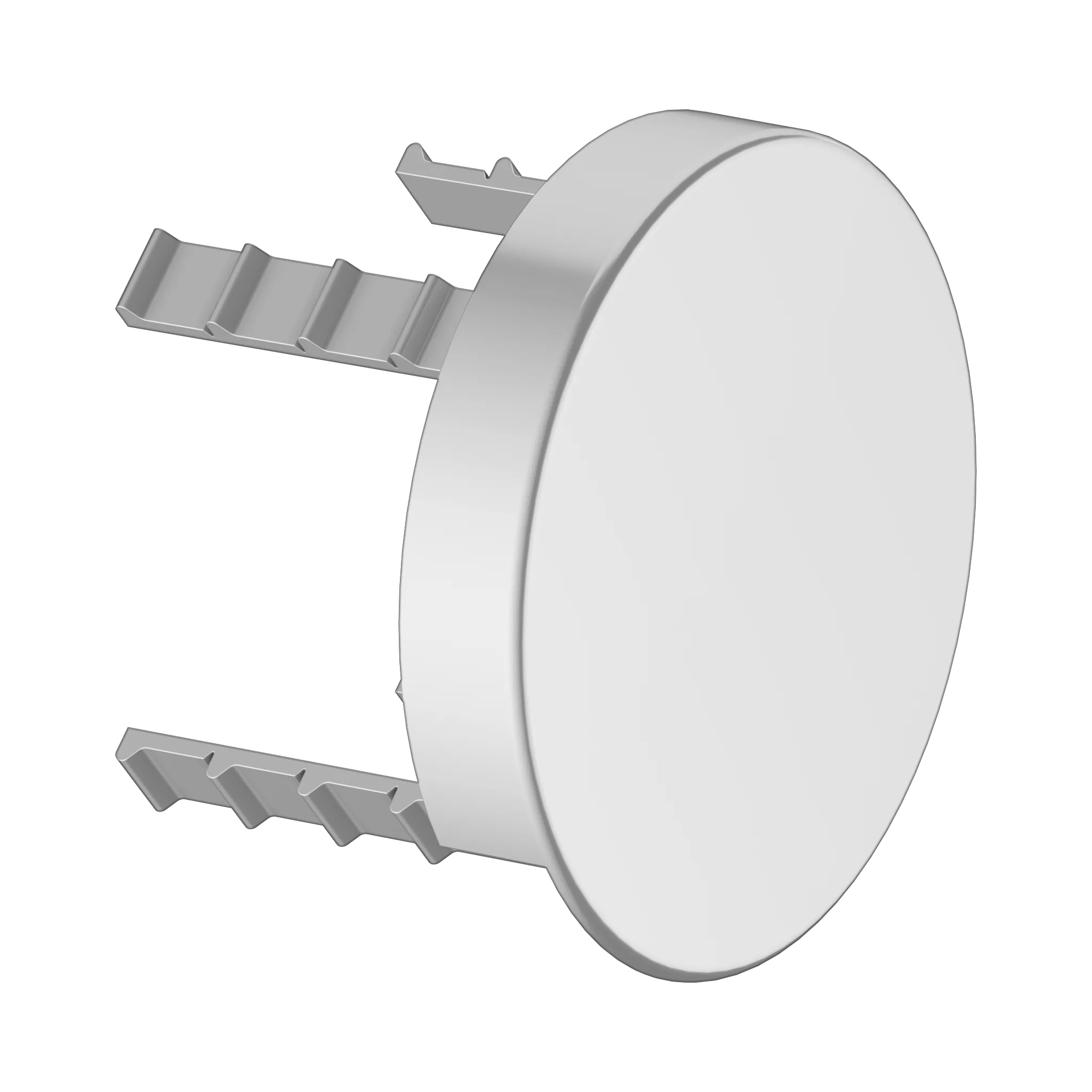 Arm.-Zub. 59949170001 Abdeckblende für Rohrunterbrecher (rund) 90 mm Ø Aluminium-finish