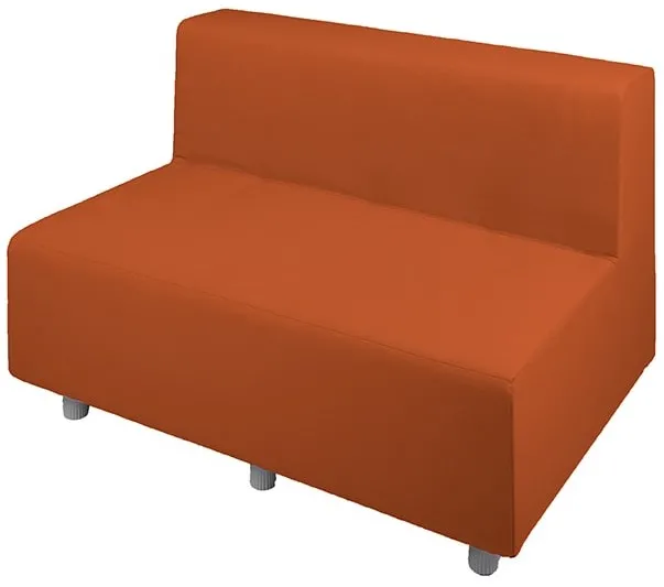 Relax! Möbelserie - 2-Sitzer Bank mit Lehne, Stoffbezug