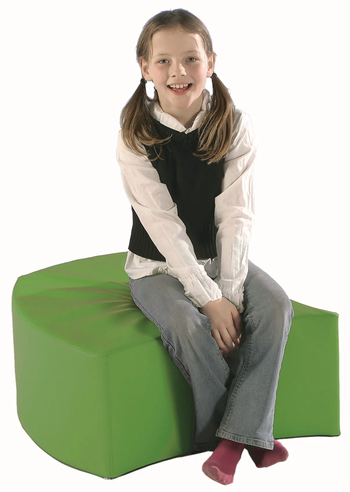 Wellensitzelement - Einerelement mit Kunstlederbezug