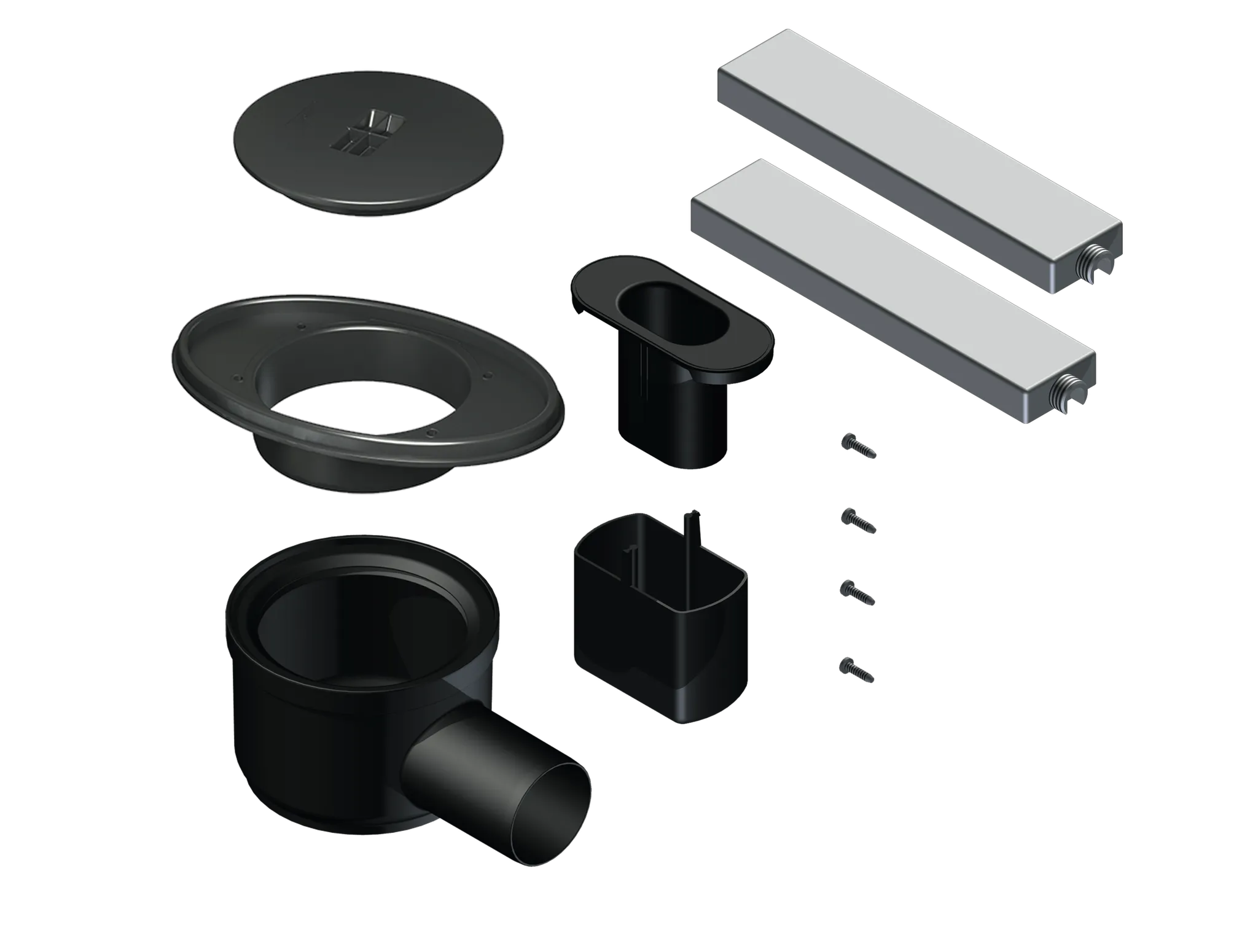 Kermi Ablaufgarnitur für Duschwannen Ablauf senkrecht „Line“ Modell BCA13 235 cm