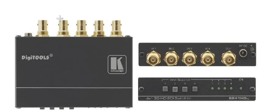 Kramer 4x1 Umschalter für 3G HD-SDI