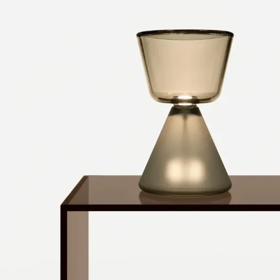 Tischlampe Rook aus mundgeblasenem Glas Tonelli Design