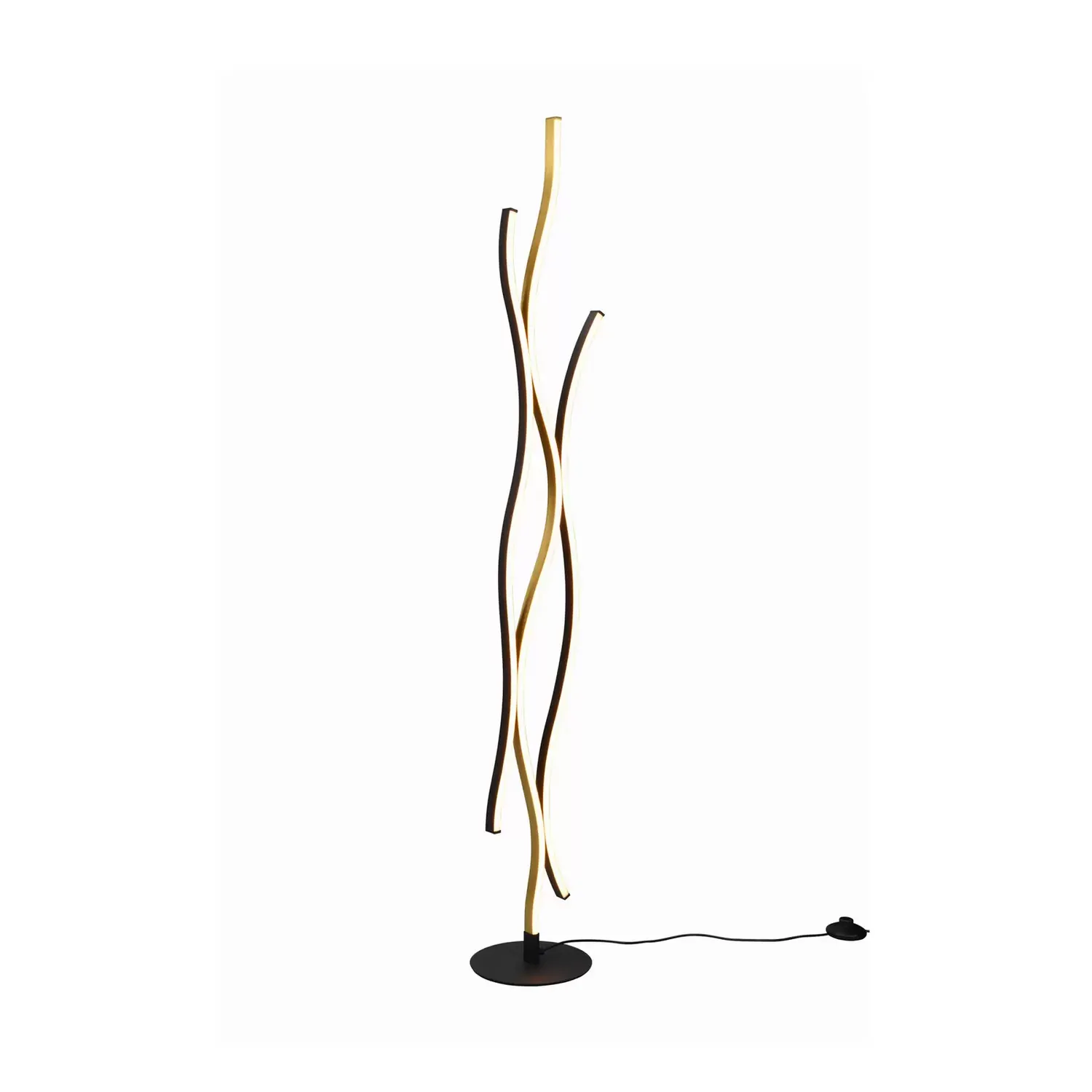 Trio Lighting Led Stehleuchte Blaze Stehlampe Standleuchte Mit Dimmer Messing B-Ware