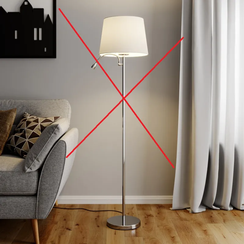 Lindby Benjiro Stoff Stehlampe Led Leselicht Wohnzimmerleuchte Siehe Text/Foto B-Ware