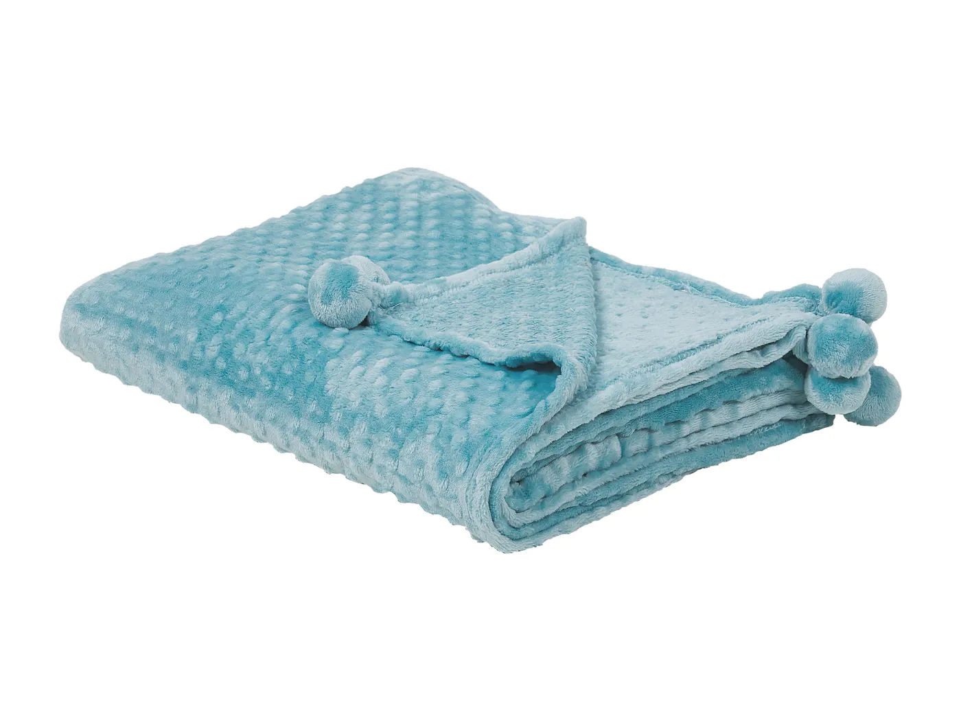 Warme Decke hellblau 200 x 220 cm Samur