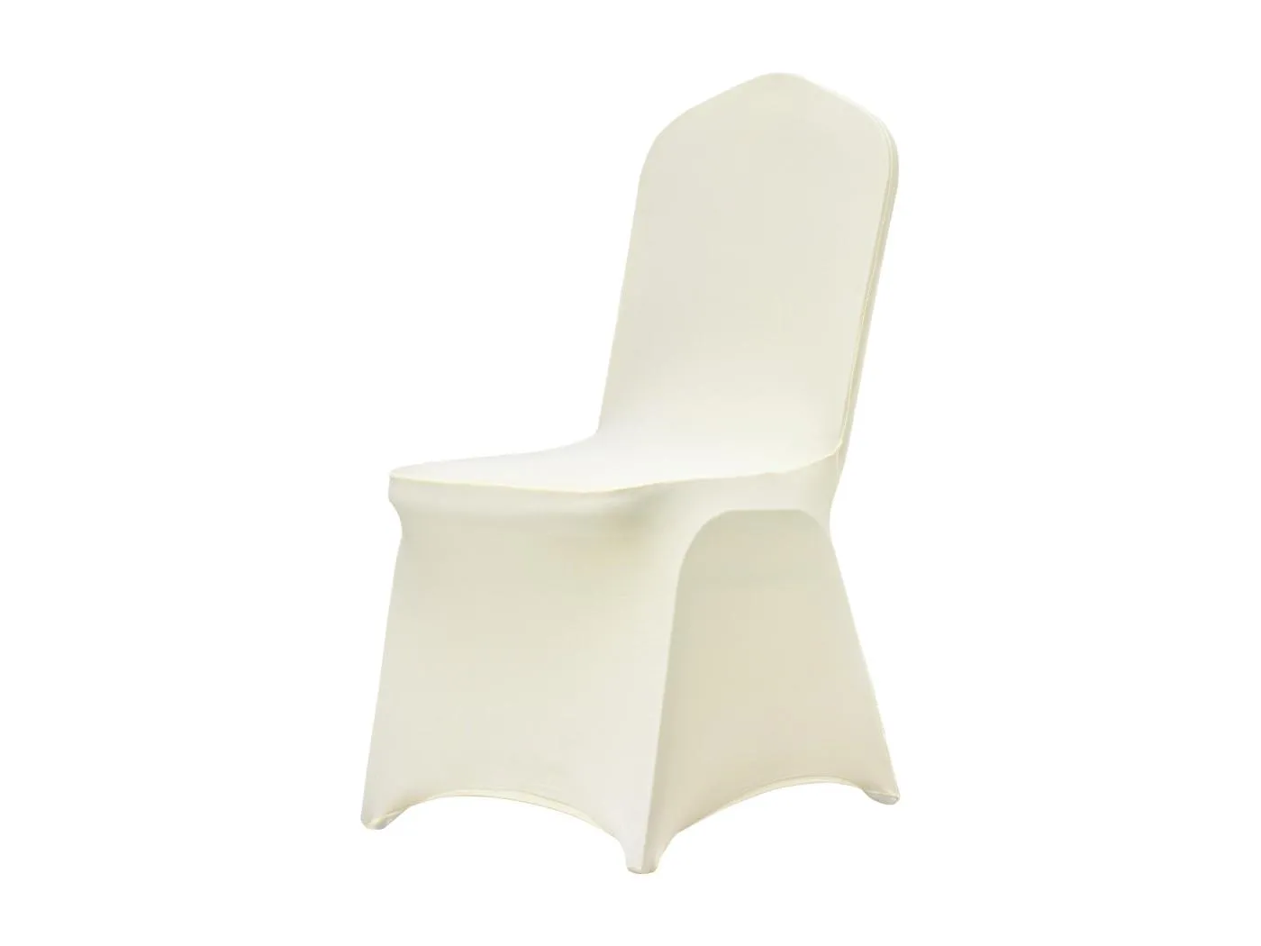 Stuhlbezug SucceBuy, 50 Stück, Elfenbeinweiß, Klappstuhlbezüge aus Dehnbarem Elasthan, für Verschiedene Anlässe Wie Hochzeiten und Feiern