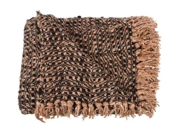 Das s'il vous Plaid - Schwarz Kupfer