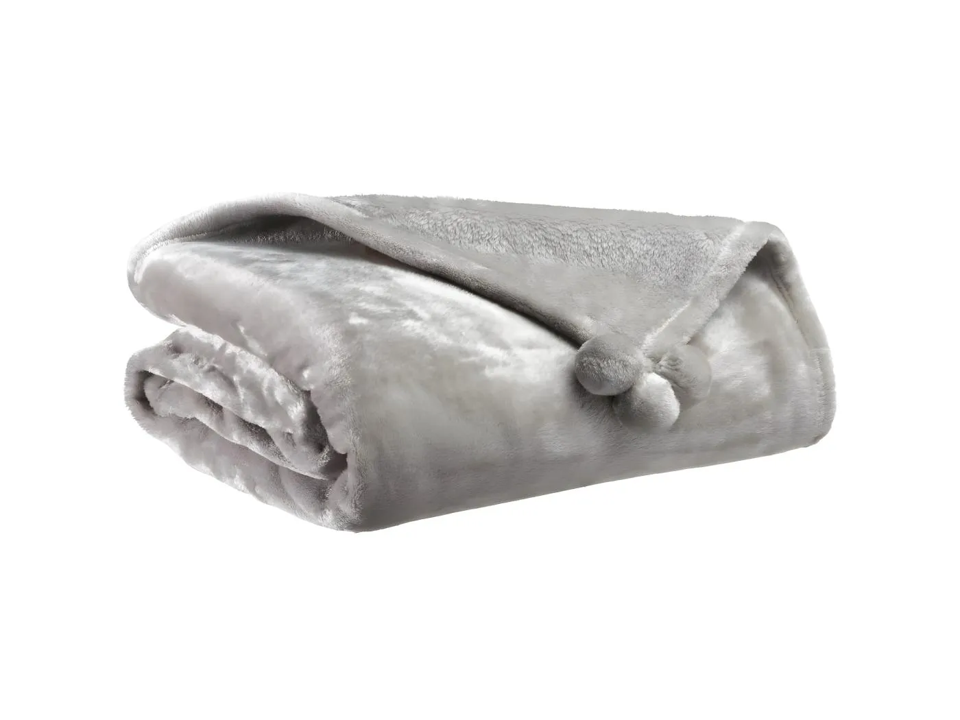 Polyesterplaid mit Pompons Tender 170 x 130 cm