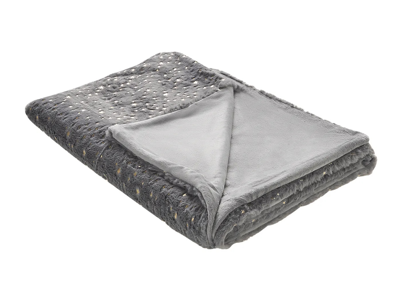 Kuscheldecke ALAZEYA 150 x 200 cm Grau
