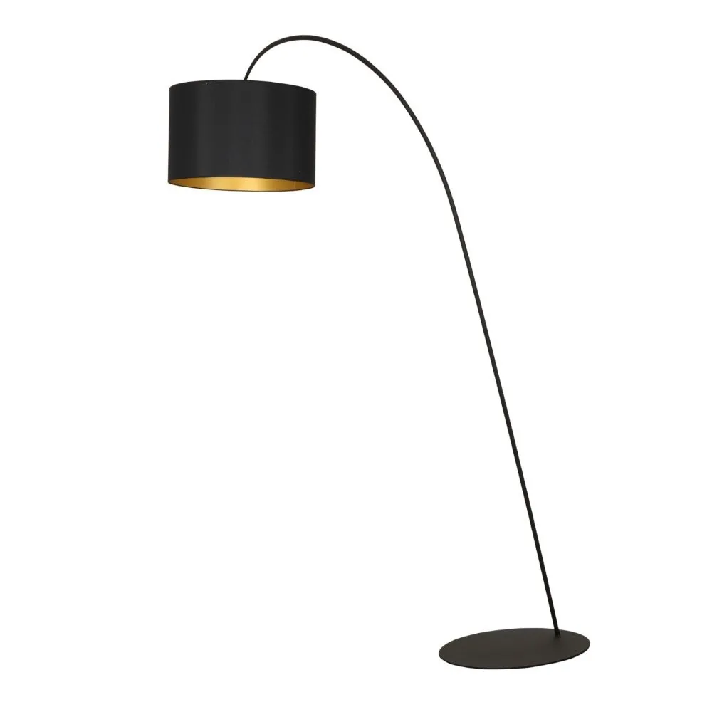 Lyora Alice Schwarze Bogenlampe Stehlampe Stehleuchte Lampe Leuchte Licht B-Ware