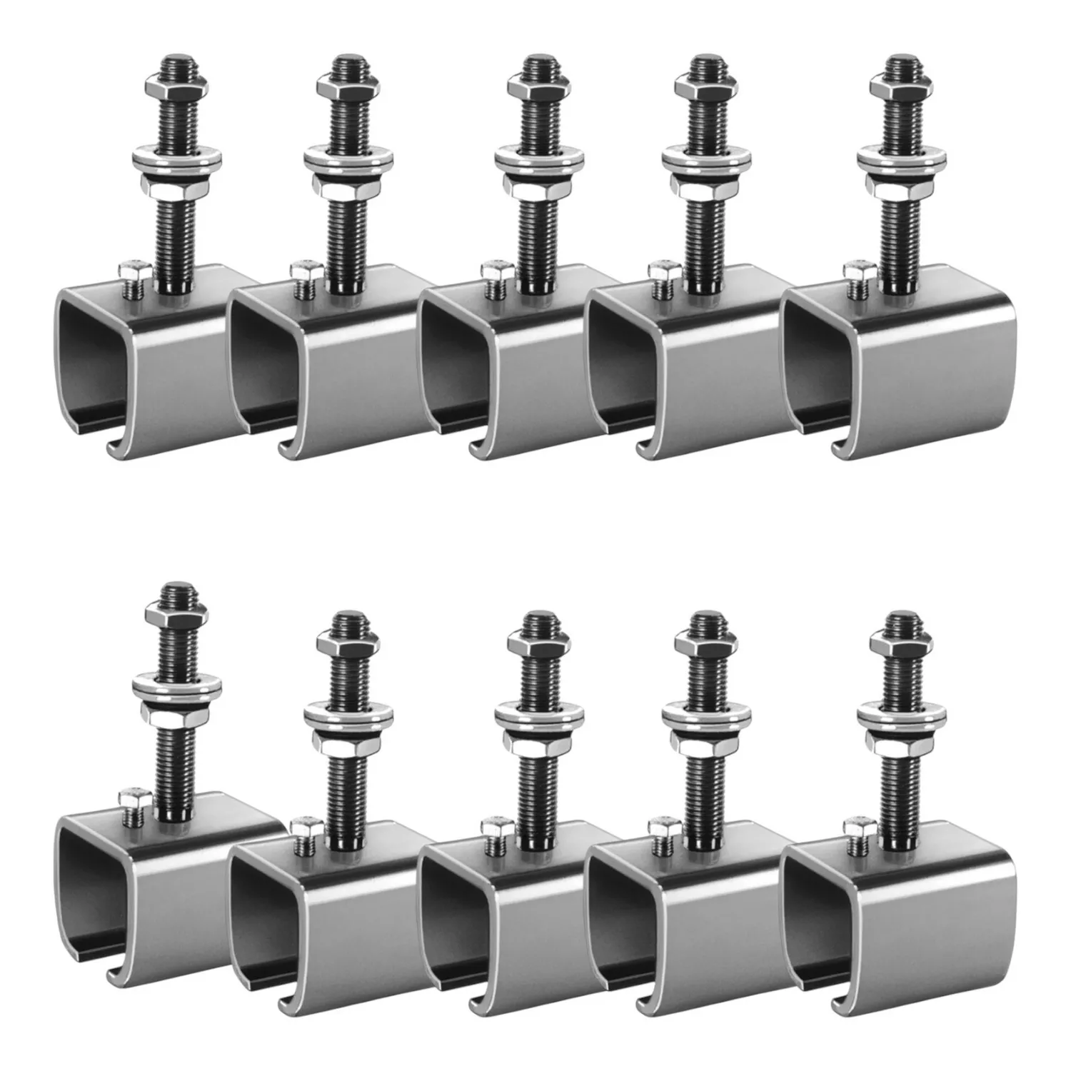 Mea Muffe H/S Verstellbar Nr 2 Rohrverbinder Laufrohr Stahl 10 Stück B-Ware