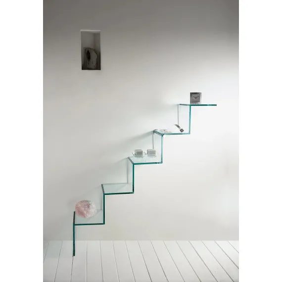 Himmelstreppe Regal aus Glas Tonelli Design
