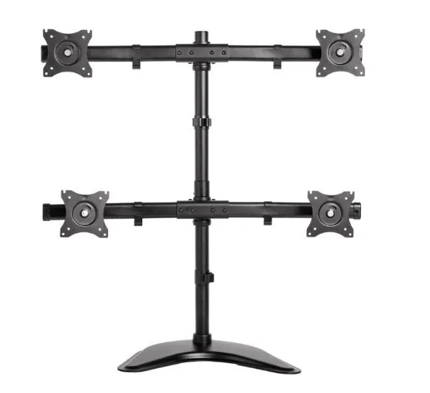 Neomounts NM-D335D4BLACK Flachbildschirm-Tischhalterung für vier Flachbildschirme bis 27" (69 cm)