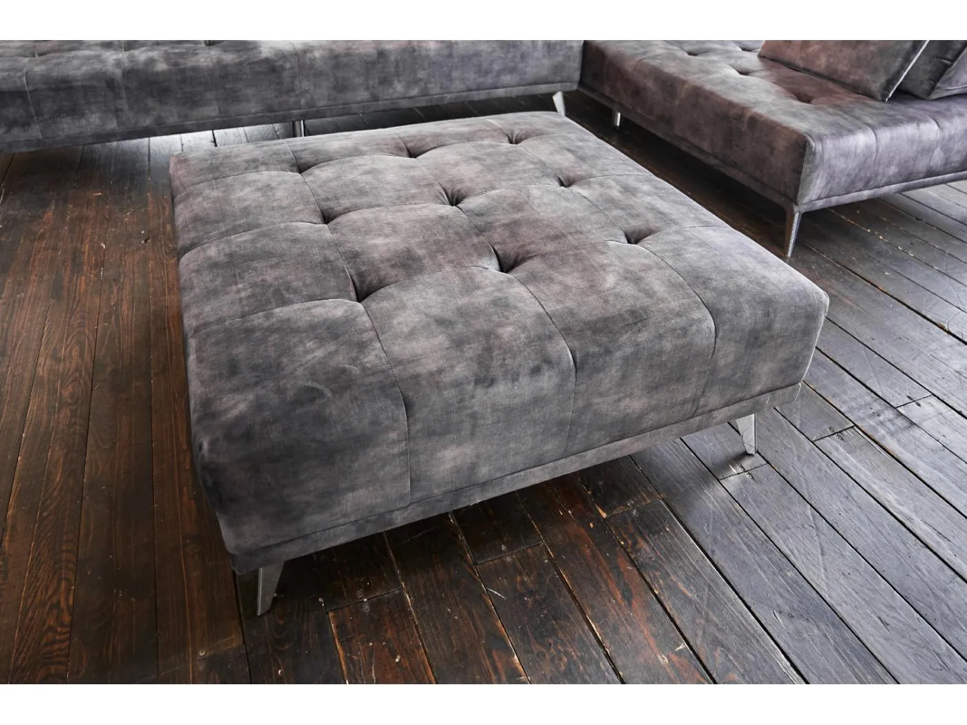 Hocker - Anthrazit Velvet - WIOLO