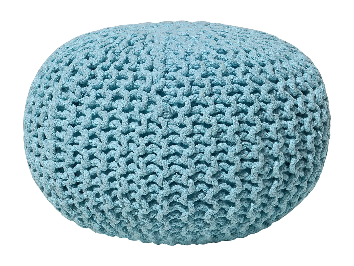 Trendy Ottoman in Hellblau Baumwolle 40x25 cm Conrad