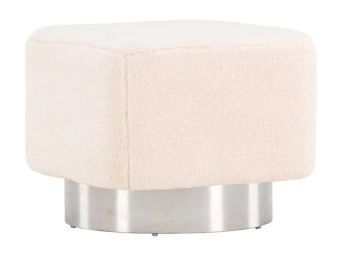 Newton Pouf offwhite.