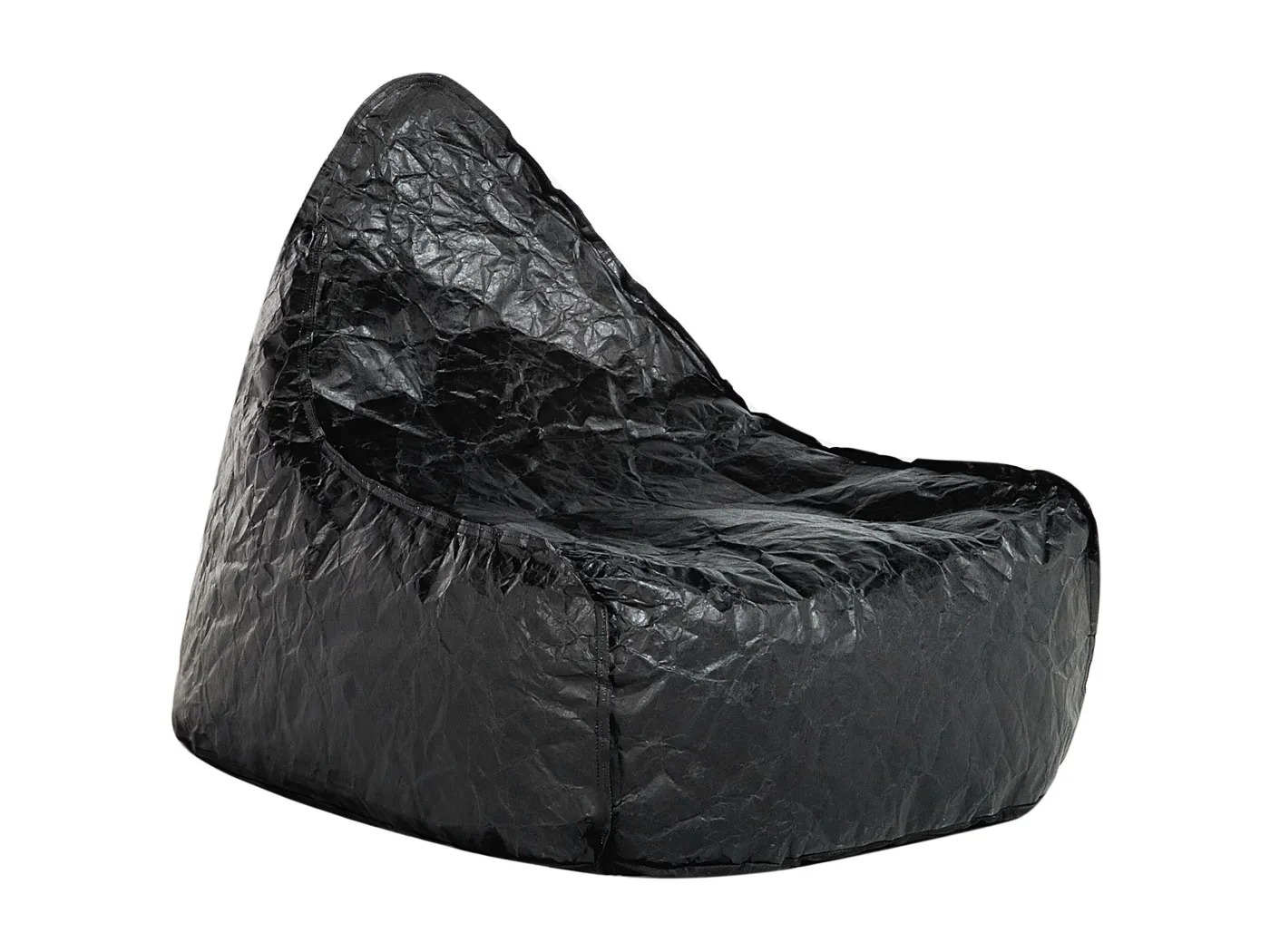 Trendy Sitzsack mit EPS Kugeln Kunststoff schwarz Drop