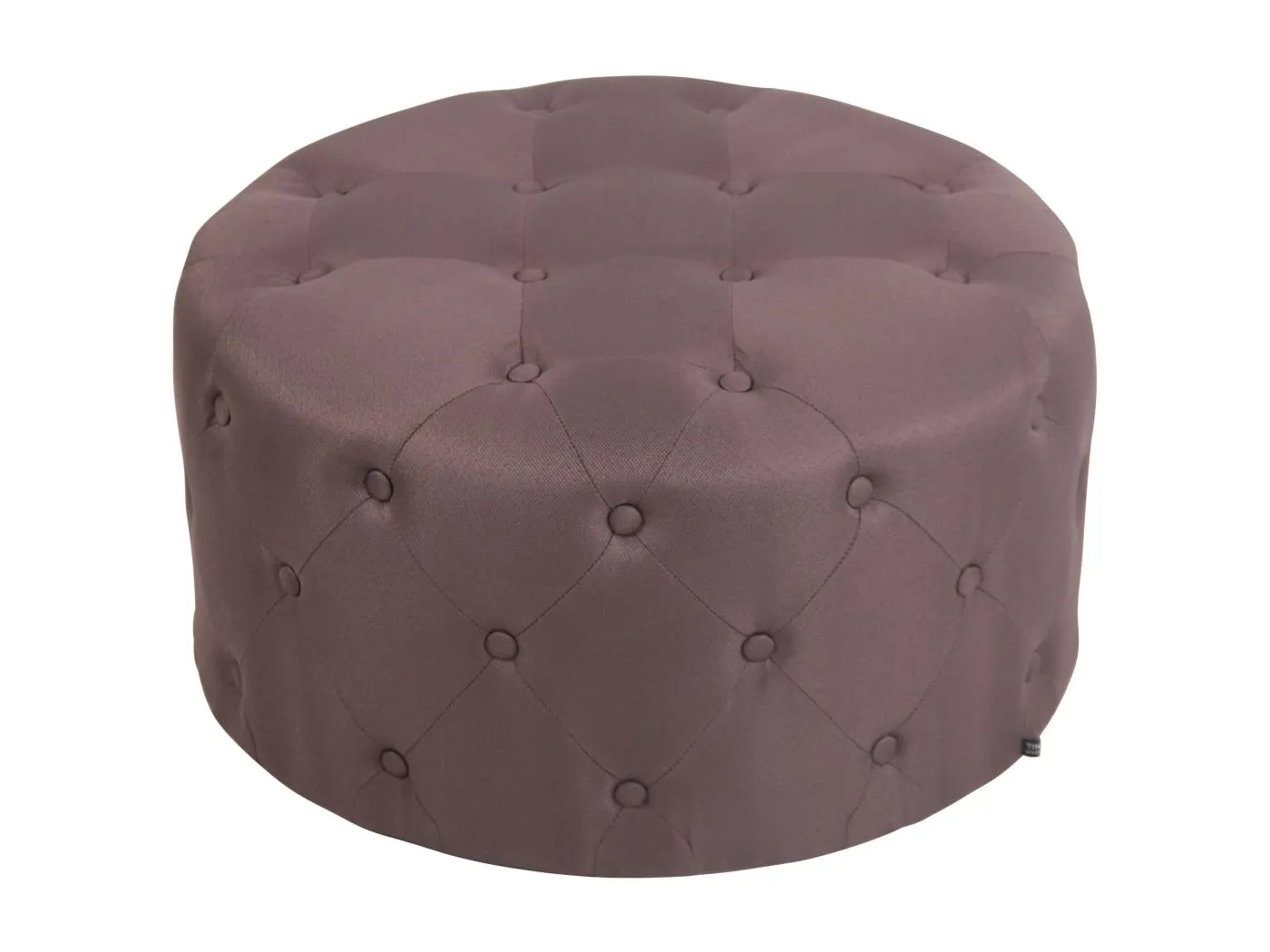 Sitzhocker - Stoff & Holz - braun - Korsika