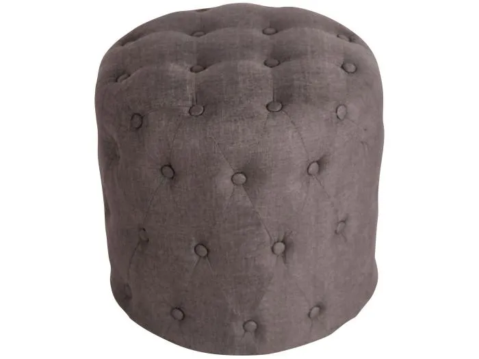 Sitzhocker - Stoff & Holz - dunkelgrau - Lille