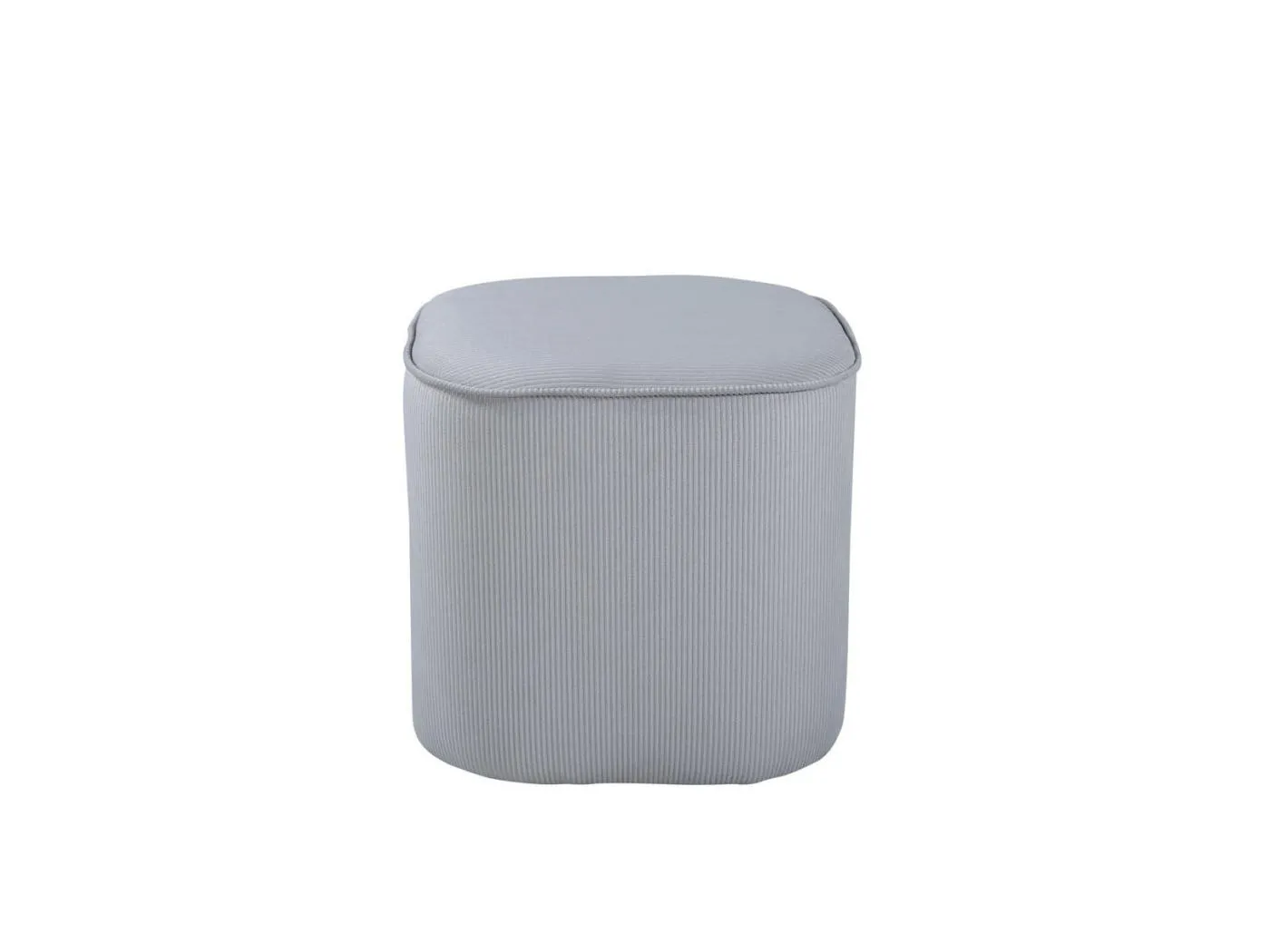 Piff Pouf, Hocker Ø44cm Samt grau.