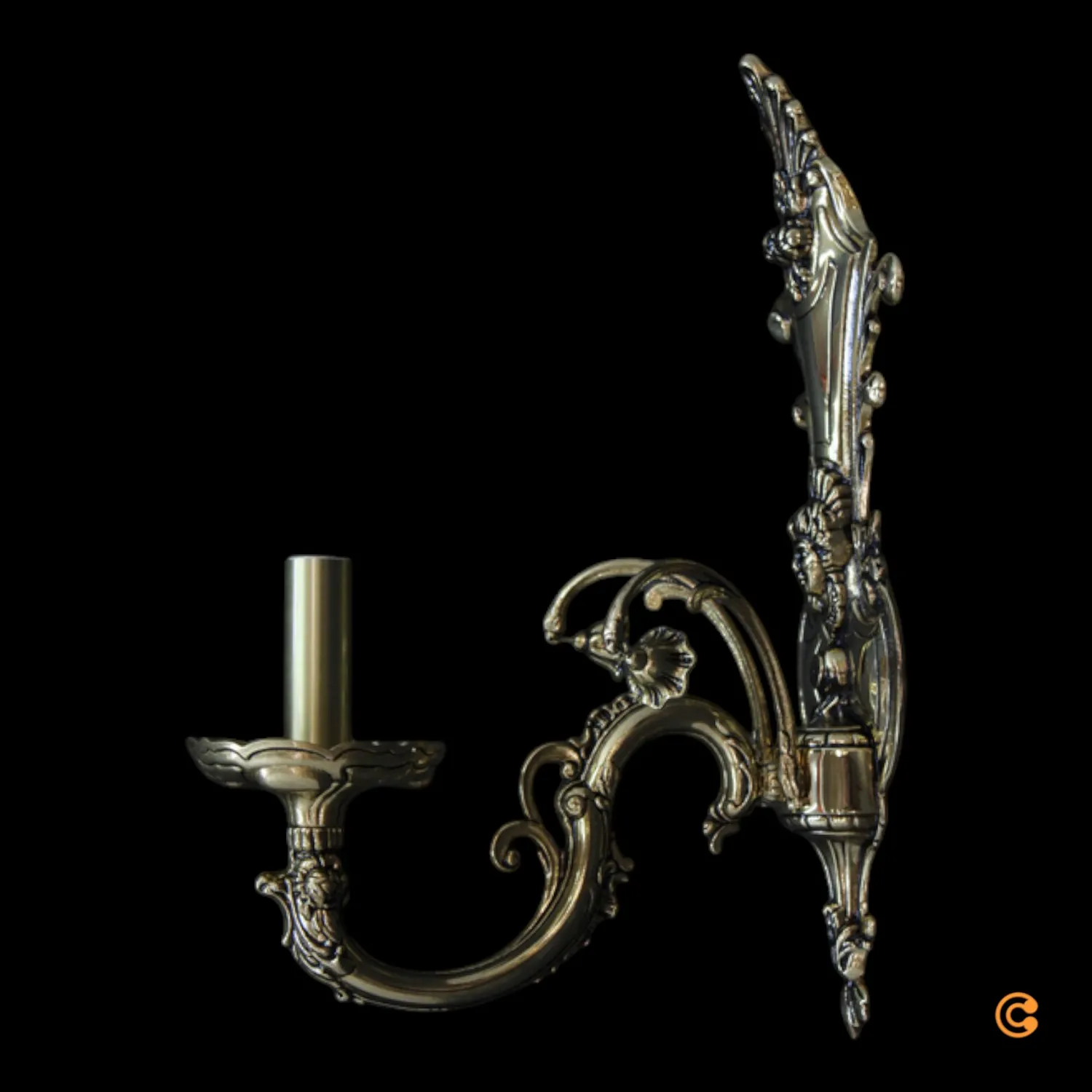 Riperlamp Wandleuchte Wandlampe Leuchte Messing Wohnzimmer Beleuchtung E14 B-Ware