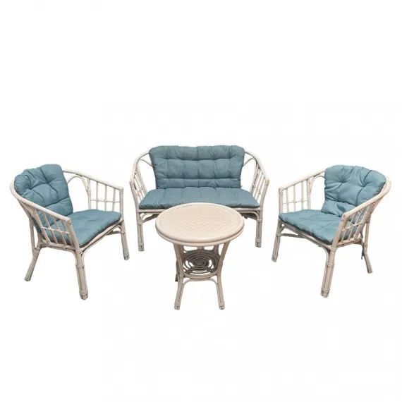 Garten-Lounge-Set komplett mit Kissen TURKS