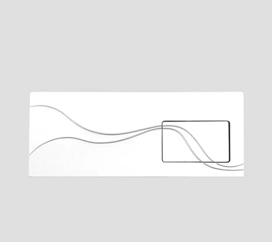 Betätigungsplatte von oben weiß