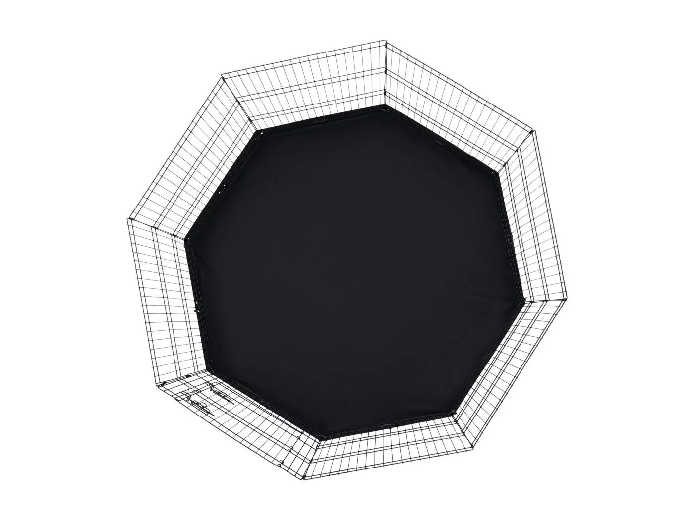 Hundepark SucceBuy Hundelaufstall mit 8 Elementen, Faltbar, Metall, mit Bodenpolster, 76.20 cm Hoch