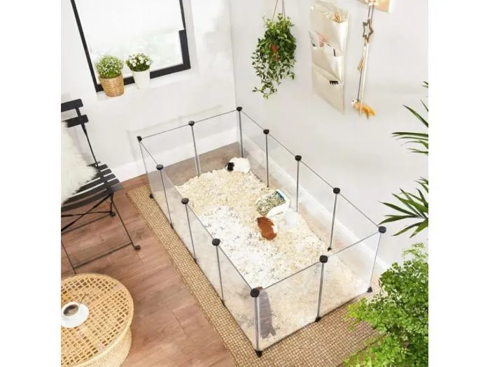 Kleintiergehege für Nager Kaninchen Hamster + Hammer