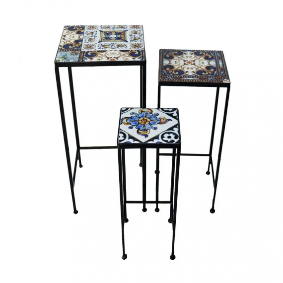 Set aus 3 quadratischen Pflanzgefäßen Persefone