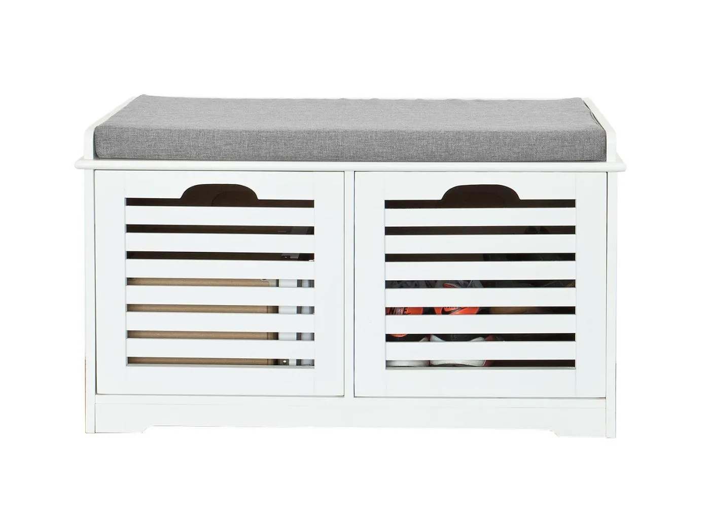 Sitzbank FSR23-K-W 71 x 43 x 34 cm Weiß