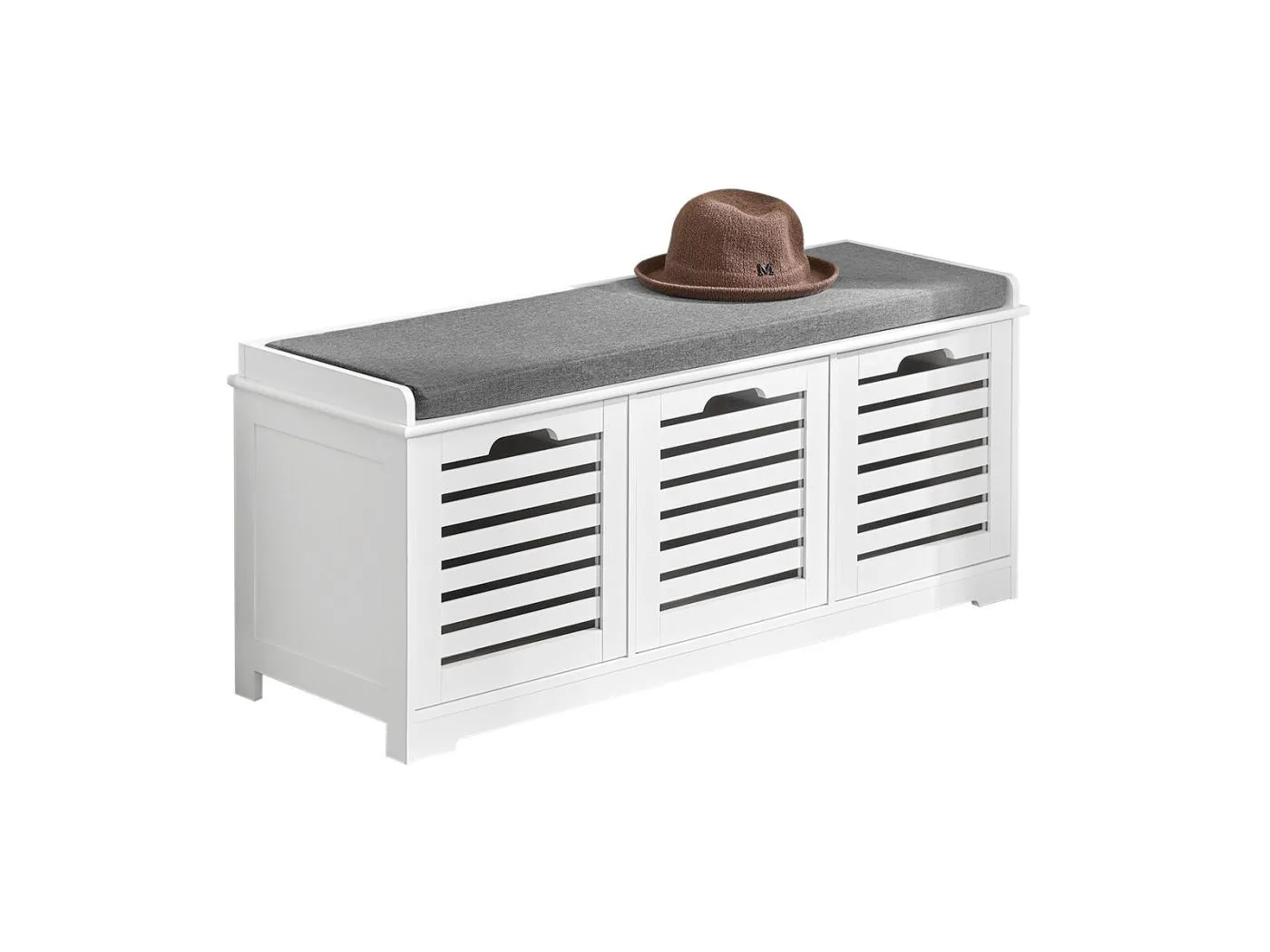 Sitzbank FSR23-W 105 x 43 x 35 cm Weiß