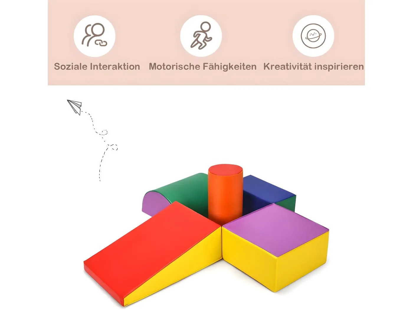 Riesenbausteine zum Toben und Klettern