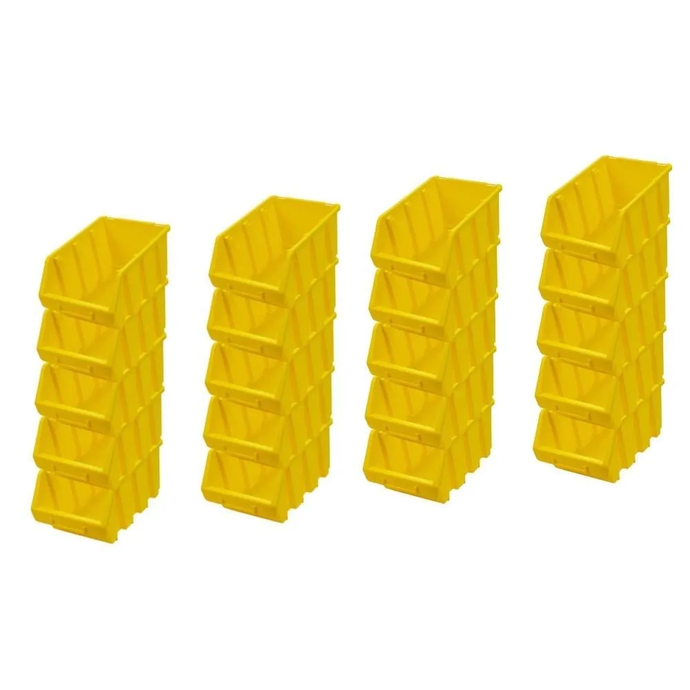 SuperSparSet 20x Sichtlagerbox 3 | HxBxT 12,6x17x24cm | Polypropylen | Gelb