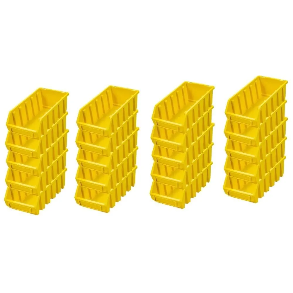 SuperSparSet 20x Sichtlagerbox 2L | HxBxT 7,5x11,6x21,2cm | Polypropylen | Gelb