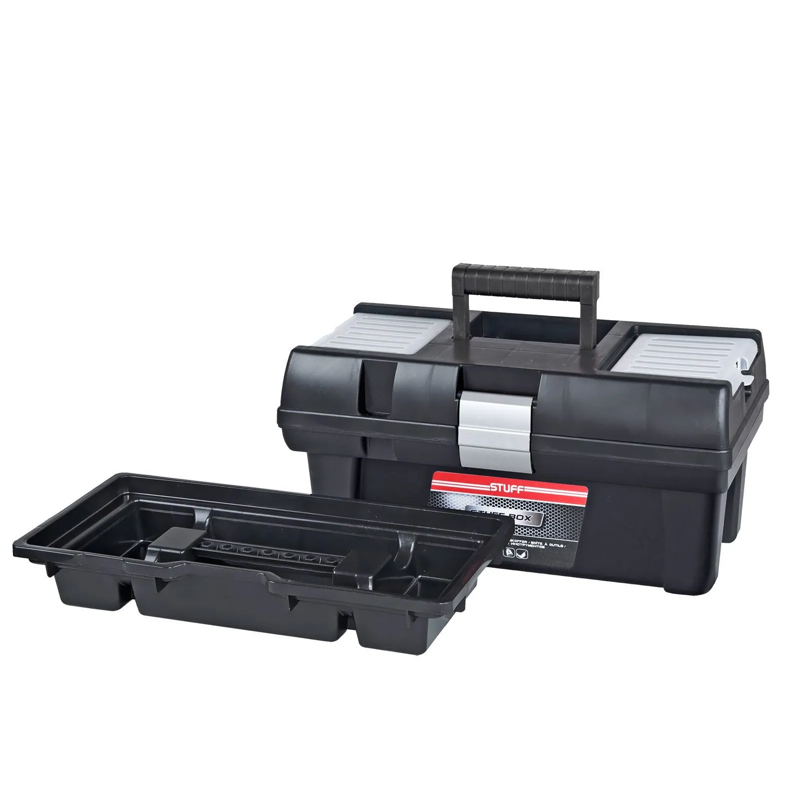 Werkzeugkoffer Light L | HxBxT 32x59,5x34cm | Polypropylen | Schwarz