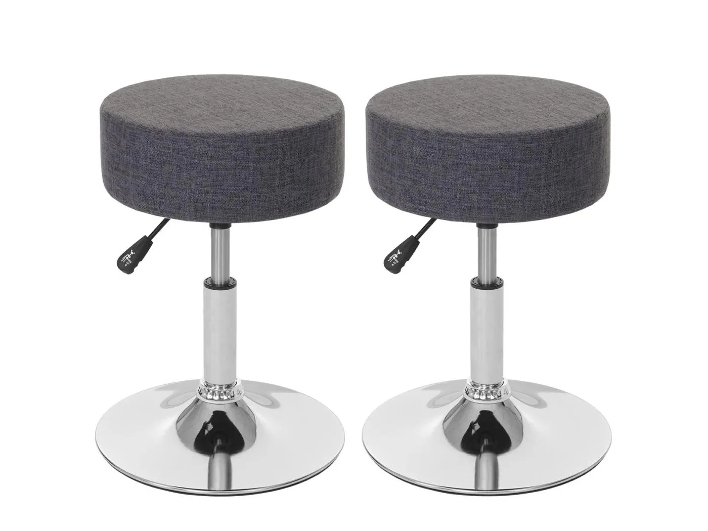 2er-Set Hocker MCW-C22, Textil, grau