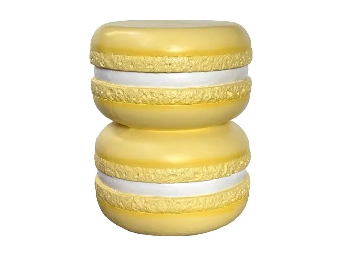 Macaron Hocker - Zartes Gelb