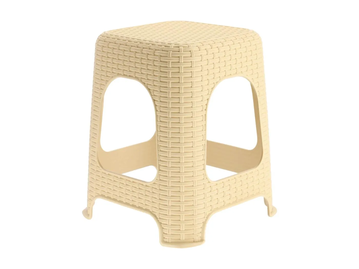 KADAX Hocker Küchenhocker Stuhl Beige 120kg